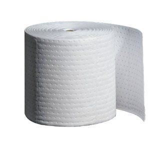 New Pig MAT446 Polypropylene Oil Only Absorbent Mat Roll, 16.5 Gallon Absorbency, 150' Length x 15" Width, White Science Lab Spill Containment Supplies