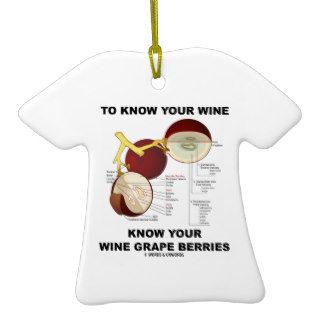 To Know Your Wine Know Your Wine Grape Berries Christmas Tree Ornament