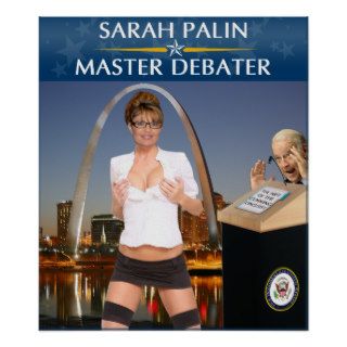 Sarah Palin   Master Debater Poster