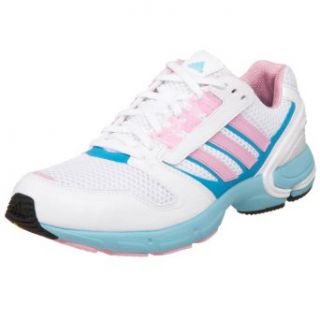adidas Women's ZX 8000 SP Running Shoe, White/Pink/Turquoise, 8 M Clothing