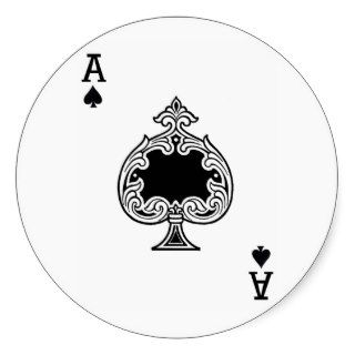 Ace of Spades Playing Card Sticker