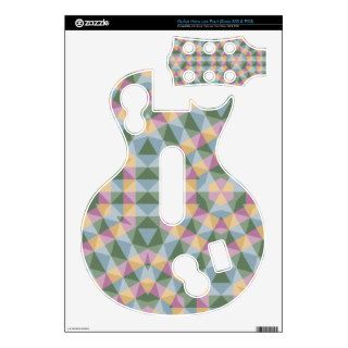 abstract square triangle hexagon pattern guitar hero les paul skin