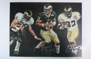 Colorado State Rams Autographed 11x17 by Kevin McDougal, Bradllee Van Pelt & Cecil Sapp Sports Collectibles