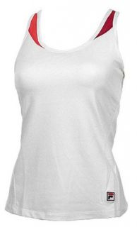 Women's Fila Comfort Sleeveless T shirt WHITE SM REG Clothing