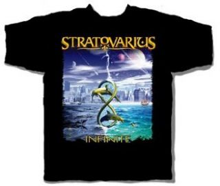 Stratovarius   Infinite Date Adult T Shirt In Black, Size XX Large, Color Black Clothing