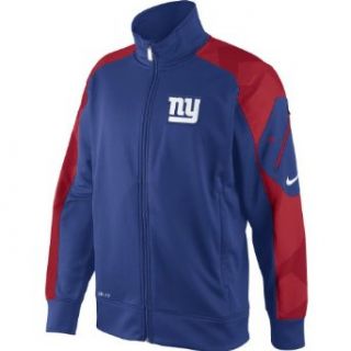 Nike New York Giants Fly Speed Full Zip Performance Jacket   Royal Blue  Football Jackets  Sports & Outdoors