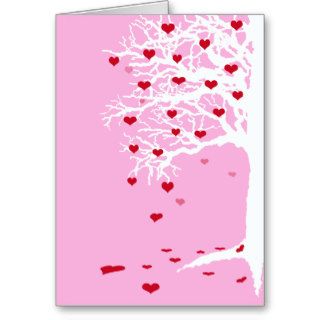 TREE OF HEARTS GREETING CARD