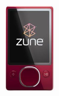 Zune 120 GB Video  Player (Red)   Players & Accessories
