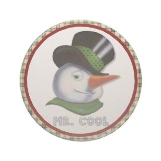 Mr. Cool   Snowman Coasters
