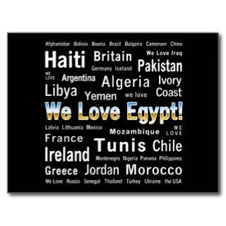 We Love Egypt, et al Postcard