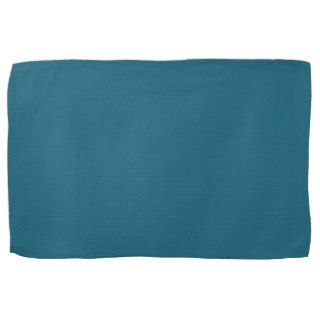 Teal Blue Background. Chic Fashion Color Trend Kitchen Towel