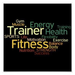 Personal Trainer or Fitness Center Poster