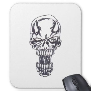 Demon Skull Art Mousepad