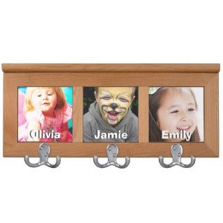Your Photos Personalized Home Decor Coat Rack