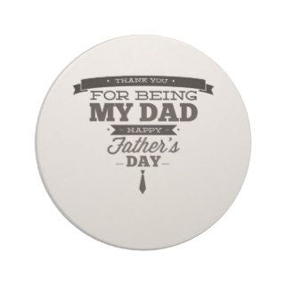 Thank You for Being My Dad   Happy Father's Day Coasters