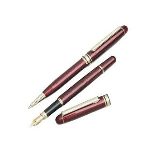 SKILCRAFT   7520 01 451 9188   Executive Fountain Pen and Ball Point Pen Set, Burgundy Barrel, Black Ink 
