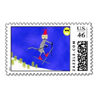Ski Kitty Gets Big Air Stamp