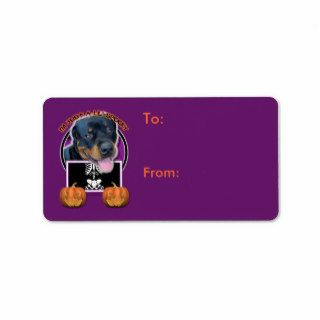 Halloween   Just a Lil Spooky   Rottweiler Labels