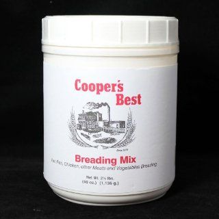 Cooper's Best Flour 2.5 Pound Breading Mix Canister  Grocery & Gourmet Food