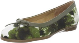 Aerosoles Women's Bec 2 Differ Ballet Flat, Green Fabric, 10.5 W US Flats Shoes Shoes