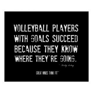 Volleyball Motivational Poster 006   Grunge