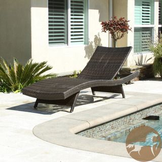 Christopher Knight Home Toscana Outdoor Brown Wicker Lounge Christopher Knight Home Chaise Lounges