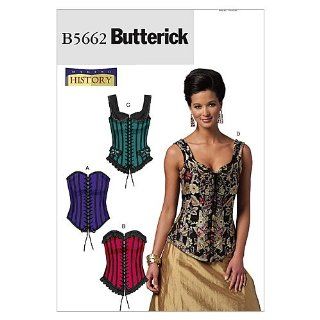 Butterick Patterns B5662 Misses' Corsets, Size EE (14 16 18 20)