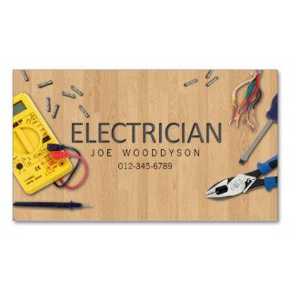 Electrician Business Card Electrical Tools