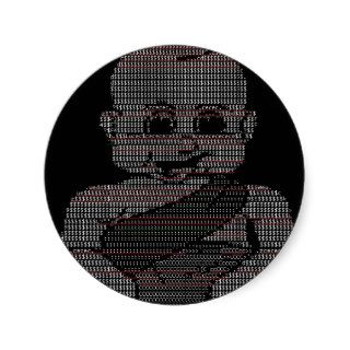 ASCII Baby Round Sticker