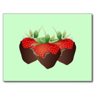 Chocolate Strawberry Postcard