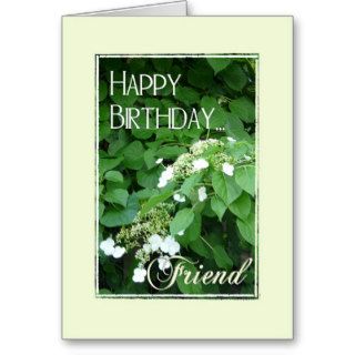 Happy Birthday Friend Flowers Greeting Cards