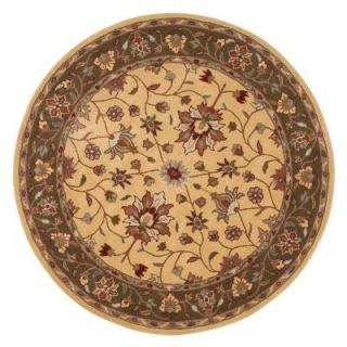 Home Decorators Collection Warwick Gold and Green 7 ft. 9 in. Round Area Rug 0256570530