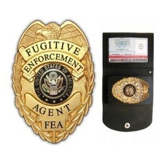 435 Fugitive Enforcement Agent Badge Set  Sporting Goods  Sports & Outdoors