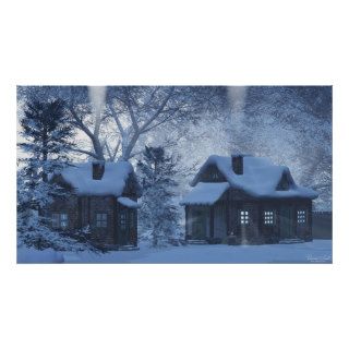 Snow Cottages Print