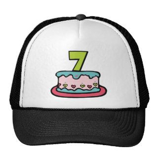 7 Year Old Birthday Cake Hat