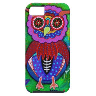Dia de los Muertos talavera Wise Owl iPhone 5 Cases