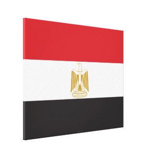 Egypt Plain Flag Gallery Wrap Canvas