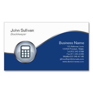 Bookkeeper Business Card Calculator Icon