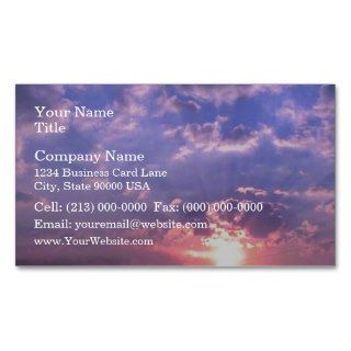 Sunrise Over Clinch Mountain Business Card Templates