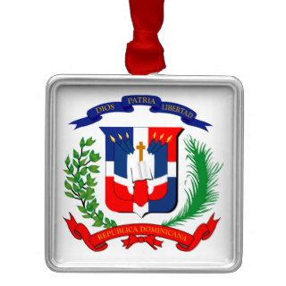 Dominican Republic, Seal, Flag, Symbol Ornament