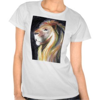 Lions Lion Profile Leo Portrait Charcoal Drawing T Shirt