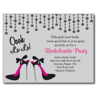 bachelorette party ideas Party / Girls Night Out/ Postcard