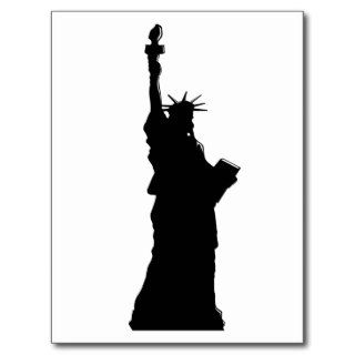 Liberty Silhouette Post Cards