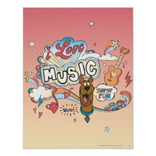 Scooby Doo "I Love Music"2 Poster