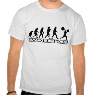 Evolution   Weight Lifter Tee Shirt