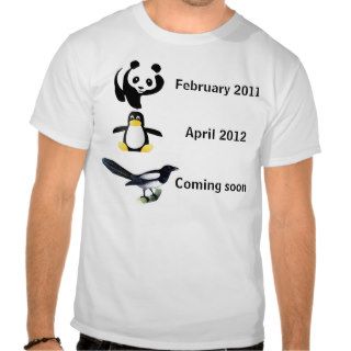 Google  algorithm update panda, penguin, magpie tee shirt