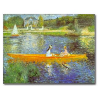 The Seine by Pierre Renoir Postcards