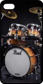 Pearl Drum Set ready To Rock N Roll Black Rubber Case for Apple iPhone 4 or Apple iPhone 4s Cell Phones & Accessories