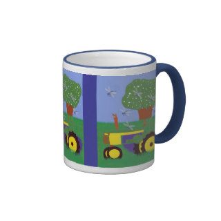 Tractors and Dragonflies Coffee Mug