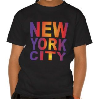 New York City New York NY Block Letter T shirt